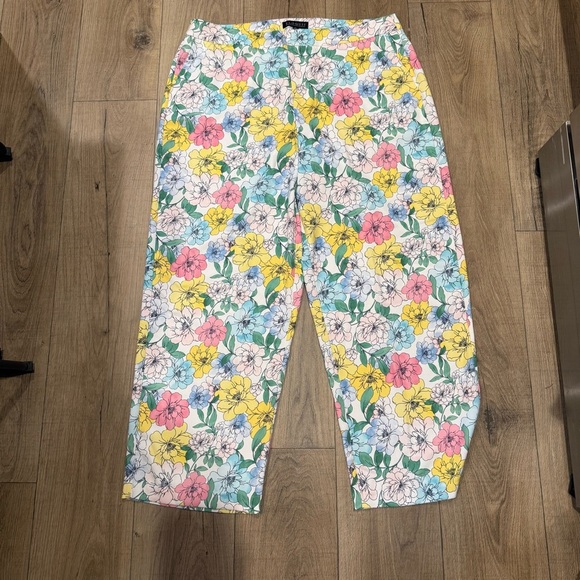 Floral Multicolor Women’s 18 Pants Eloquii - Picture 1 of 3